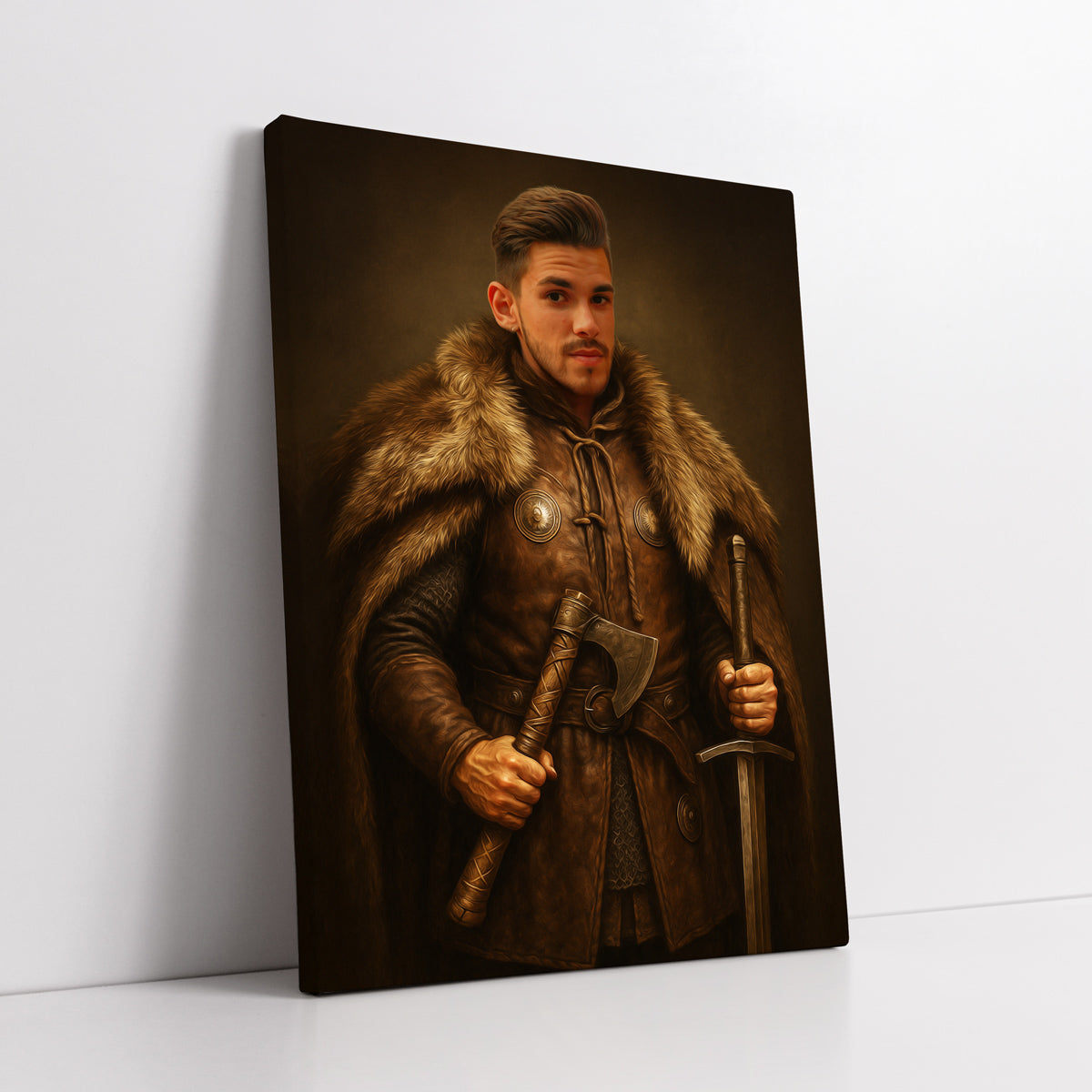 Personalizowany obraz Wiking z Twojego zdjęcia - portret na płótnie