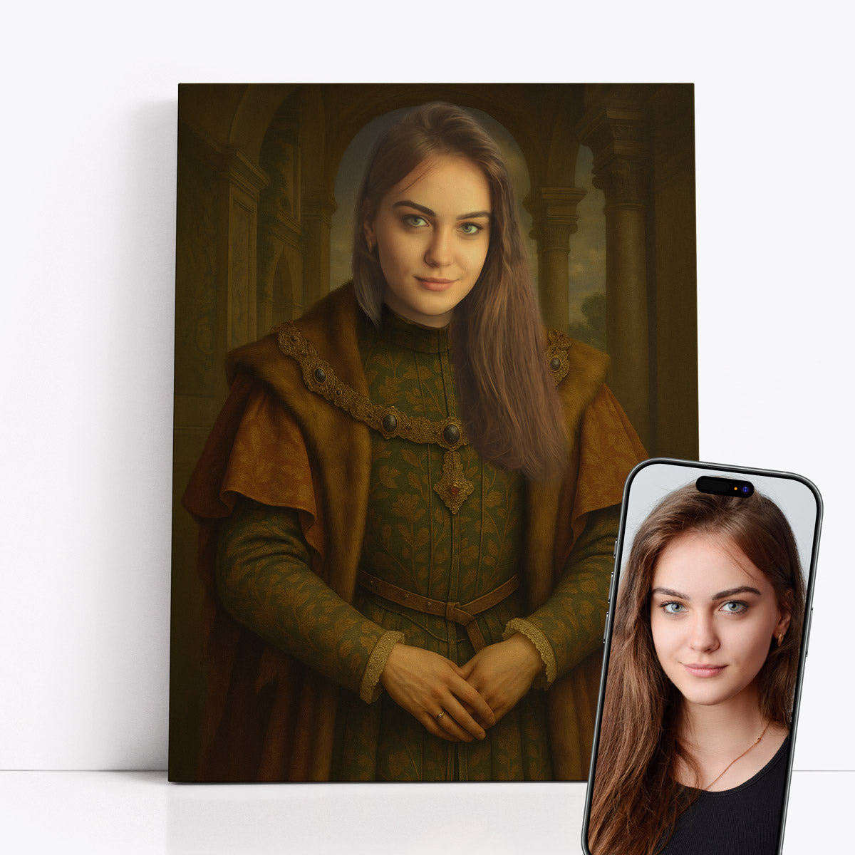 Portret Królewski z Twojego zdjęcia – Królowa Dworu