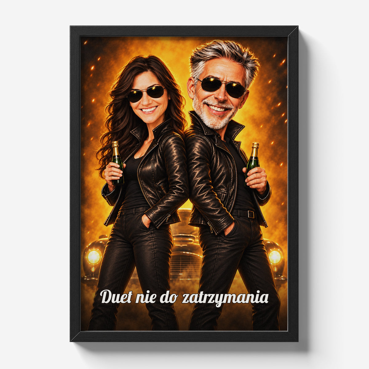 Tajna Misja Razem — plakat w czarnej ramie