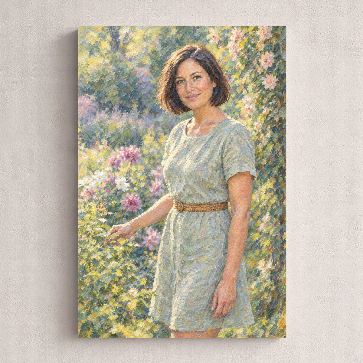 Ogród światła — personalizowany obraz na płótnie ze zdjęcia, przykład obrazu w rozmiarze 20×30 cm