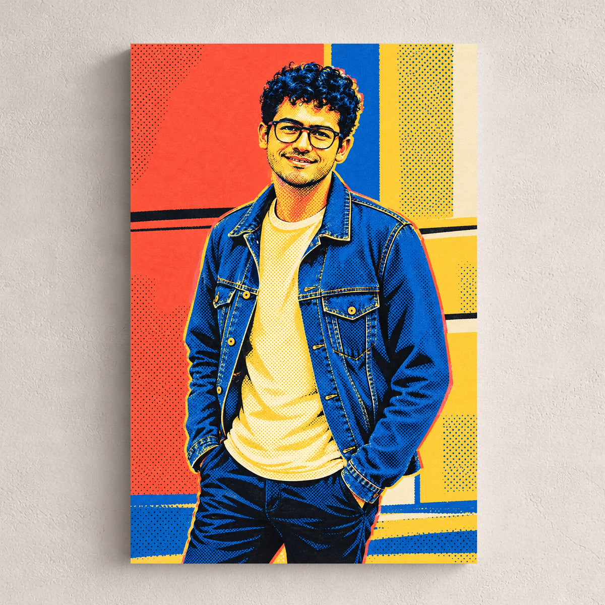 Pop-art — personalizowany obraz na płótnie ze zdjęcia, przykład obrazu w rozmiarze 20×30 cm