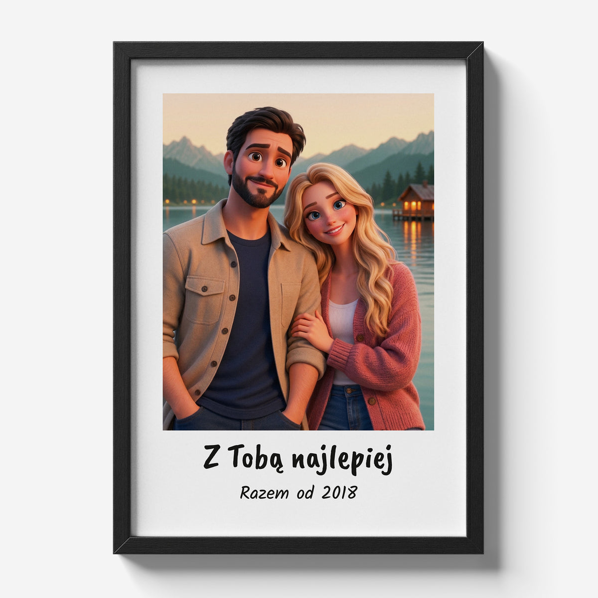 Z Tobą Najlepiej — plakat w czarnej ramie