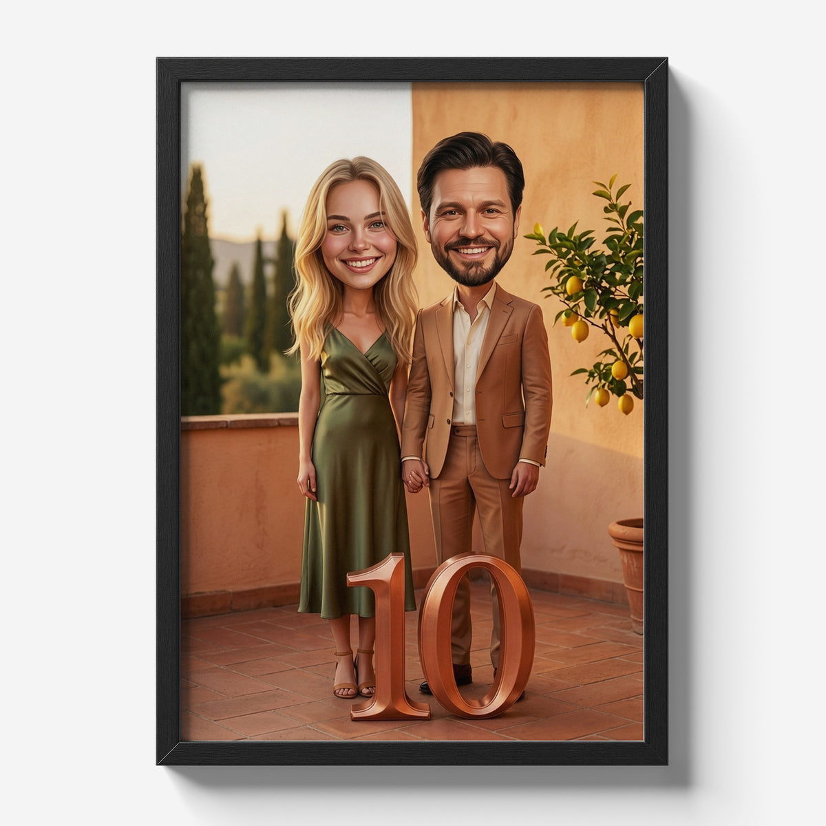 Nasze Dolce Vita — plakat w czarnej ramie