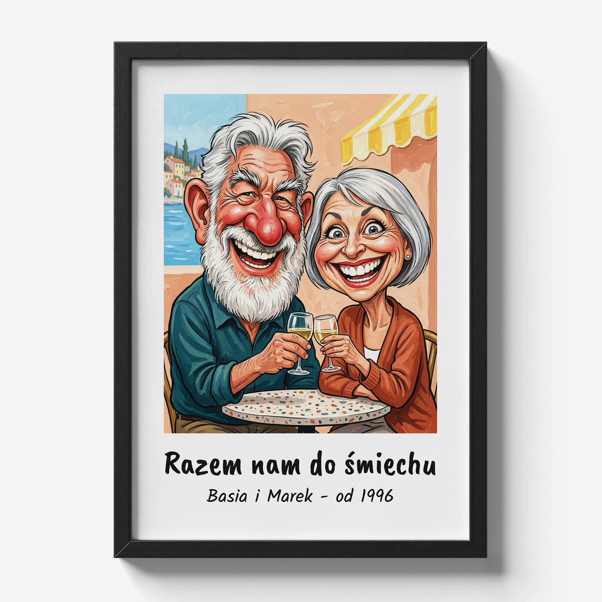 Razem Nam Do Śmiechu — plakat w czarnej ramie